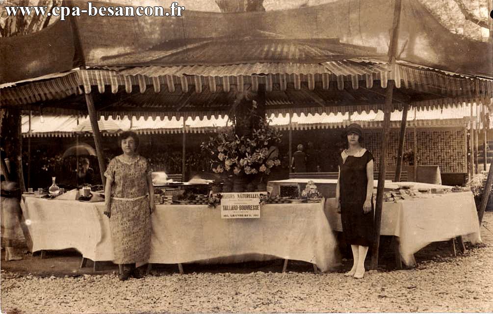 BESANÇON - CHAMARD - Foire exposition 1925 - Fleurs naturelles Taillard-Bouvresse - 103 Grande Rue